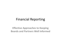 Financial Statement Presentation[1]
