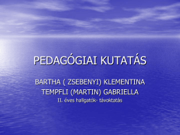 PEDAG&Oacute;GIAI K&Iacute;S&Eacute;RLET