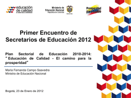 Presentación de PowerPoint - Secretario de Educación de Bolívar