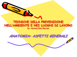 TECNICHE DI PREVENZIONE NELL`AMBIENTE E NEI LUOGHI DI