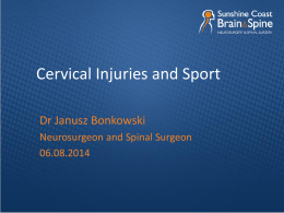 Cervical Injuries and Sport