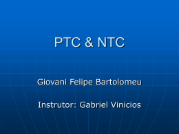 PTC & NTC - Eletronica Basica