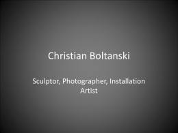 Christian Boltanski - Digital Gallery