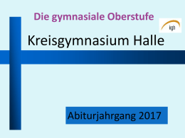 Abitur 2017 - Kreisgymnasium Halle