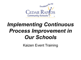 Training Presentation- KAIZEN