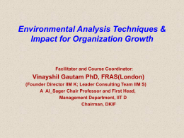 Environmental Analysis Techniques & Impact for Organization Growth