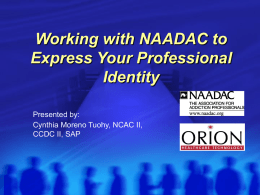 NAADAC Membership