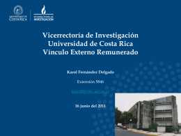 Diapositiva 1 - Universidad de Costa Rica