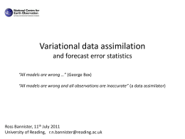 Error covariances in data assimilation