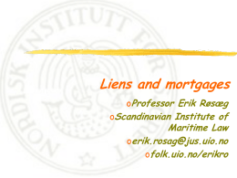 Liens and Mortgages - PowerPoint