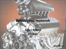 Belsőégésű motorok 2012.05.10. előadás