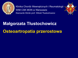 Osteoterapia przerostowa płucna, dr Małgorzata Tłustochowicz