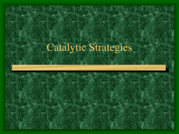 Catalytic Strategies