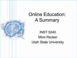 PowerPoint Lecture 5 - Utah State OpenCourseWare
