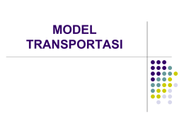 Model Transportasi (OR Ganjil)