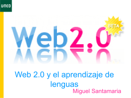 Web 2.0 y el aprendizaje de lenguas