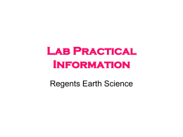 Lab Practical Information
