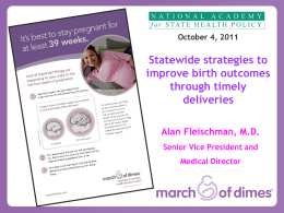 Preterm Birth - NASHP Conference