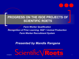 other skills required by farm workers