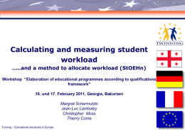 Calculating and measuring student workload