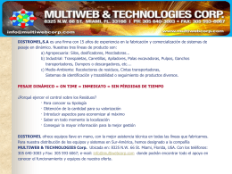 Presentaion de Residuos - multiweb & technologies corp.