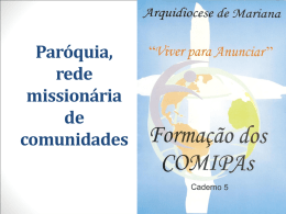 Material de formação sobre o Conselho Missionário Paroquial