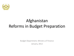 PPT on Budget Reforms