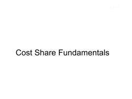 cost sharing