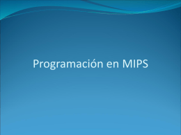Programación en MIPS - Universidad de Sonora