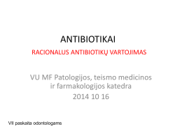 VII paskaita_Antibiotikai__2014_10_16