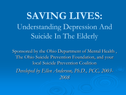 Understanding Depression and Suicide In The Elderly
