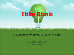 Etika Bisnis - WordPress.com