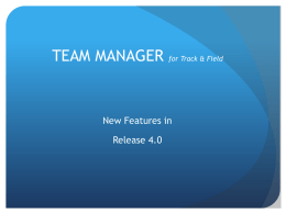 team manager 3.0 - Hy-Tek