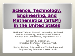 STEM - International Technology and Engineering Educators