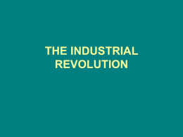 the Industrial Revolution