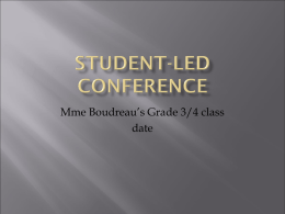 Student Led Conference PowerPoint Template Term 2A