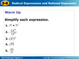 rational exponent