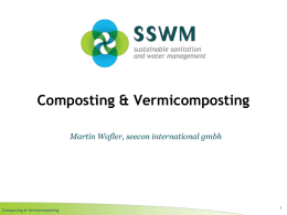 Composting & Vermicomposting - Sustainable Sanitation and Water