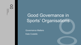 Good Governance in Sports` Organisations Powerpoint pp1000024