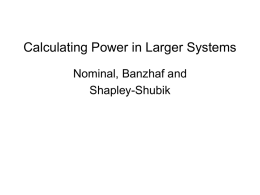 Calculating Power in Large Systems