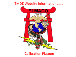 TMDE - Oki Cal Fac Support Site