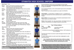 Uniform - Otamatea High School