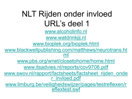 NLT Rijden onder invloed URL`s