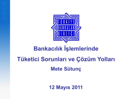 15. Tüketici Konseyi - Türkiye Bankalar Birliği