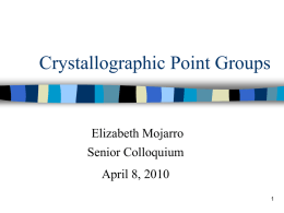 Crystallographic Point Groups
