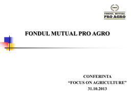 fondul mutual pro agro
