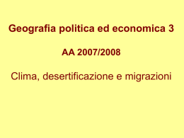 Lezione clima e migrazioni