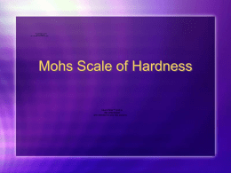 Mohs` Hardness PPT