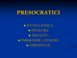 1. I C Presocratici
