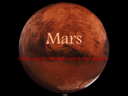 Mapa topograficzna Marsa